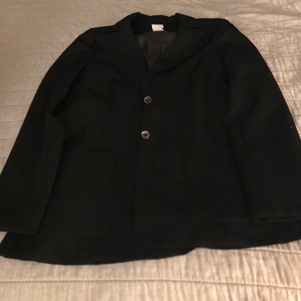 Panther brand suit jacket black size 13/14 EUC.